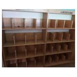 16 WOODEN BOOK DIVIDERS/SHELVES
