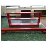 RED BALANCE BEAM AND SHELF
