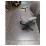 FLOOR MATTS AND 2 OFFICE CHAIRS