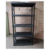 HEAVY DUTY PLASTIC 5 TIER SHELF