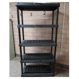 HEAVY DUTY PLASTIC 5 TIER SHELF
