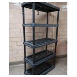 HEAVY DUTY PLASTIC 5 TIER SHELF