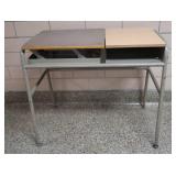 "HIGHLIFT" SPLIT WOOD (VINTAGE/ATQ) DESK/WORKSTATION