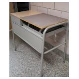 "HIGHLIFT" SPLIT WOOD (VINTAGE/ATQ) DESK/WORKSTATION