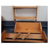 VINTAGE BOOK SHELVES AND VINTAGE VINTAGE CHALK HOOKS