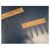 VINTAGE BOOK SHELVES AND VINTAGE VINTAGE CHALK HOOKS