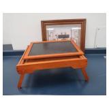 BED TRAY AND FRAMED PHOTO