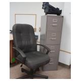 EXECUTIVE CHAIR & FILE CABINET