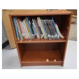 VINTAGE SHELF FILLED WITH BOOKS