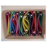 BOX FULL OF BRAND NEW 3 RING BINDERS/FOLDERS