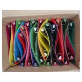 BOX FULL OF BRAND NEW 3 RING BINDERS/FOLDERS