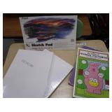 OFFICE WHITE TAG SHEETS, SKETCH PAD & ANIMAL PATTERNS