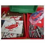 4 TRAYS FULL OF LEARNING TOYS/UTENSILS