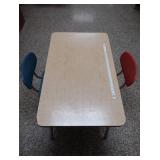 CUTE WOODEN TABLE WITH 2 CHAIRS