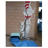 LAMINATED CAT & THE HAT AND BLUE PUZZLE FLOOR MATTS