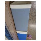 2 STACKABLE PLASTIC SHELVES