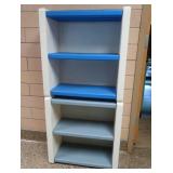 2 STACKABLE PLASTIC SHELVES