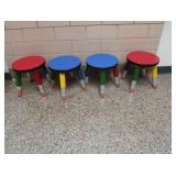 4 ADORABLE KIDS PENCIL STOOLS