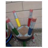 4 ADORABLE KIDS PENCIL STOOLS