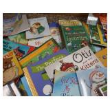 WOODEN PLAYTIME DOLL HOUSE AND BOOKS