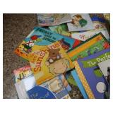 WOODEN PLAYTIME DOLL HOUSE AND BOOKS