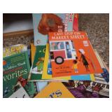 WOODEN PLAYTIME DOLL HOUSE AND BOOKS