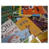 WOODEN PLAYTIME DOLL HOUSE AND BOOKS