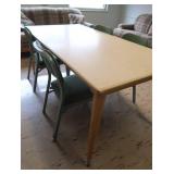 RECTANGULAR TABLE AND 4 CHAIRS