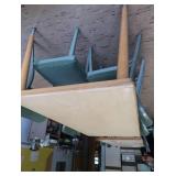 RECTANGULAR TABLE AND 4 CHAIRS