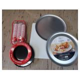 PIZZA PANS, RED SOLO CUPS, PLASTIC FRISBEES