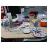 LARGE PLASTIC &KITCHEN WARE LOT
