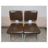 NICE BROWN VINTAGE OFFICE CHAIRS