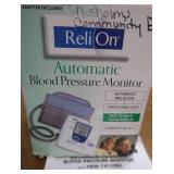 FIRST AID KIT, BLOOD PRESSURE MACHINE AND STETHOSCOPE