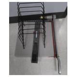 JUMBO PAPER CUTTER-FILE RACK-HOLE PUNCH
