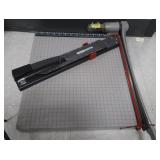 JUMBO PAPER CUTTER-FILE RACK-HOLE PUNCH
