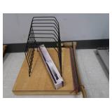 JUMBO PAPER CUTTER-FILE RACK-HOLE PUNCH   LOOK NEW IN GOOD CONDITION  SEE PICS