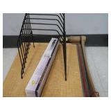 JUMBO PAPER CUTTER-FILE RACK-HOLE PUNCH   LOOK NEW IN GOOD CONDITION  SEE PICS