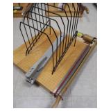 JUMBO PAPER CUTTER-FILE RACK-HOLE PUNCH
