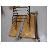 JUMBO PAPER CUTTER-FILE RACK-HOLE PUNCH
