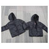 2 NEW BLACK WINTER COATS