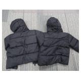 2 NEW BLACK WINTER COATS