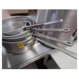 5 COMMERCIAL GRADE "WHERE EVER" NESTED SAUCEPANS