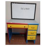 ADORABLE LEGO DESK AND WHITE BOARD