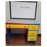 ADORABLE LEGO DESK AND WHITE BOARD