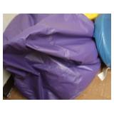 2 BEAN BAG CHAIRS & CIRCLE CUSHION
