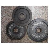 3 GYM WEIGHTS