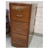 ANTIQUE WOODEN FILING CABINET