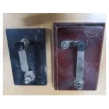 2 "CENTRAL SCIENTIFIC CO" CODE/TELEGRAPH KEYS *MORSE CODE KEYS*