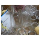OVER 30 ALASKA 1 PINT COLLECTABLE MILK BOTTLES, SPONGES AND MORE