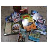 LARGE LOT OF GAMES, PUZZLES AND MOVIES